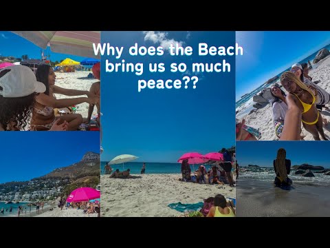 Why the beach brings us so much peace 🏄🏾‍♀️✨️🏖"