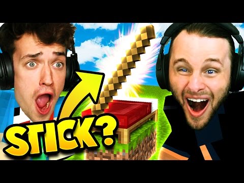 We ONLY Use Sticks! 3v3! in Minecraft: Bed Wars!