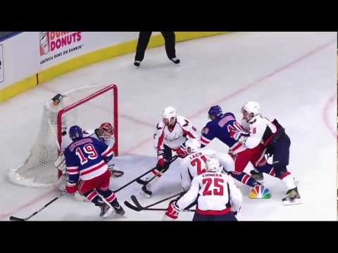 Brad Richards goal. Washington Capitals vs NY Rangers 4/28/12 NHL Hockey