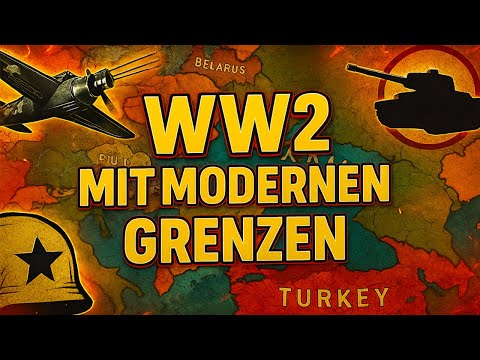 Der zweite Weltkrieg ABER mit MODERNEN GRENZEN | Hearts of Iron 4 Deutsch