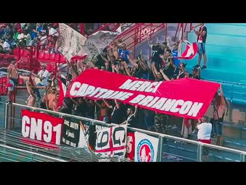 GLADIATORS NÎMES - GN 91 (DFCO-Nimes, 20/8/2022). Tribune to Anthony Briançon.