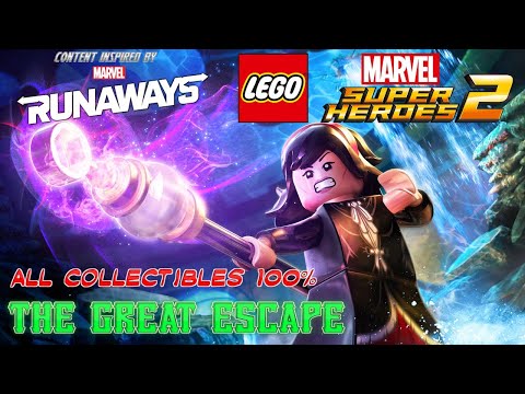 LEGO Marvel Super Heroes 2 - DLC Level: The Great Escape 100% Guide (Runaways Level)