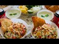 Chana Chaat With Samosa Recipe