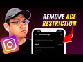 How To Set Remove Minimum Age Restriction In INSTAGRAM