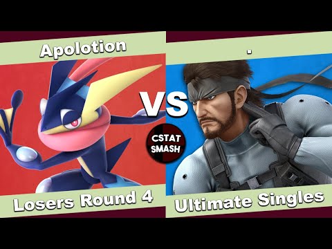 No Caps 32 Losers Round 4 - Apolotion (Greninja) vs CV| . (Snake) - SSBU