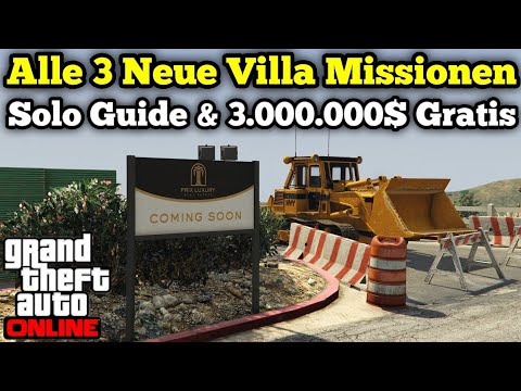 GTA 5 Online | Alle 3 Neue Mansions-Villa-DLC Missionen | So Startet & Spielt Ihr Die Missionen !!!
