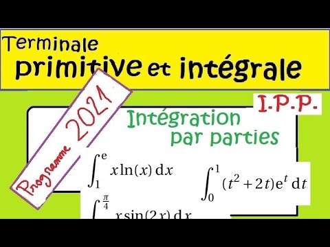 Terminale Spé Maths-  Intégration par parties - IPP-3 exemples