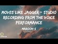 Moves Like Jagger - Studio Recording From The Voice Performance - Maroon 5 (Lyrics)