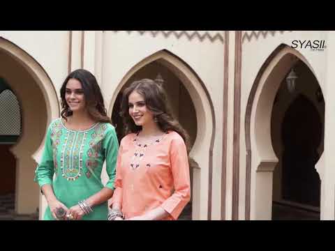 Syasii Pure Vol 2 100% Pure And Heavy Cotton Wholesale Kurti With Pant Catalog – product video thumbnail