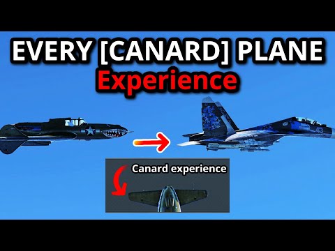 1 KILL IN EVERY [CANARD] PLANE IN WAR THUNDER EXPERIENCE (they are all op?!)