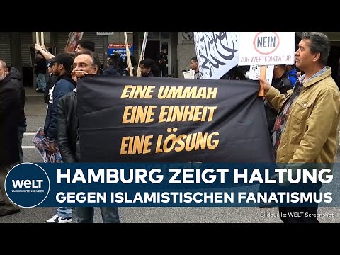 HAMBURG: Nach Kalifats-Demo - Breites Bündnis ruft zu Demo gegen Islamismus und Antisemitismus auf