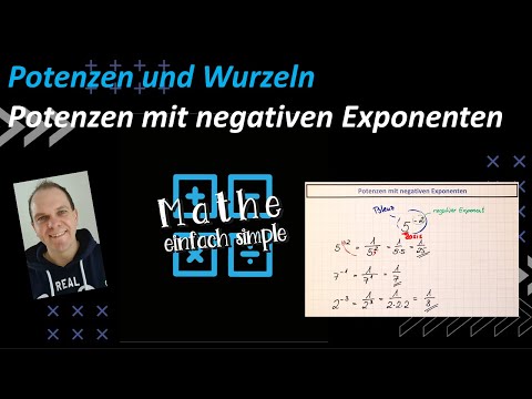 Potenzen und Wurzeln Potenzen mit negativen Exponenten berechnen / mathe einfach simple
