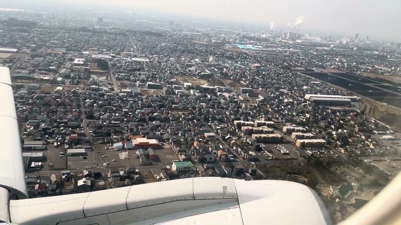 JAL機新潟空港KIJ離陸映像