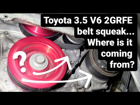 Toyota Rav4 2GRFE 3.5 V6 serpentine belt squeak