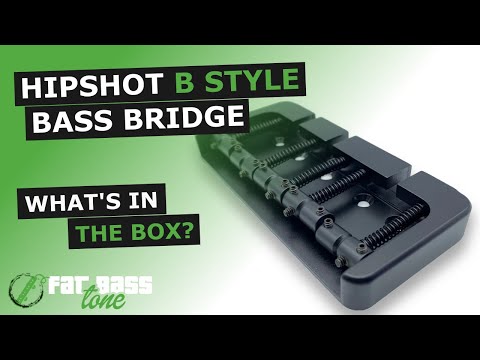 Hipshot B Style 4 String Bass Bridge - Black / Aluminium / .750" (19mm) image 3