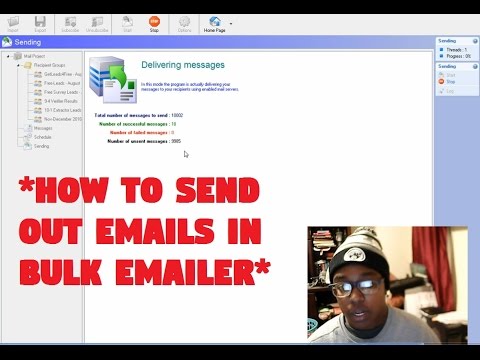 Sending out 10,000 Emails in Bulk with Bulk Emailer - Fast Mailer Pro Review