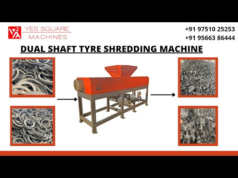 Tyre Shredding Machine, 40 HP