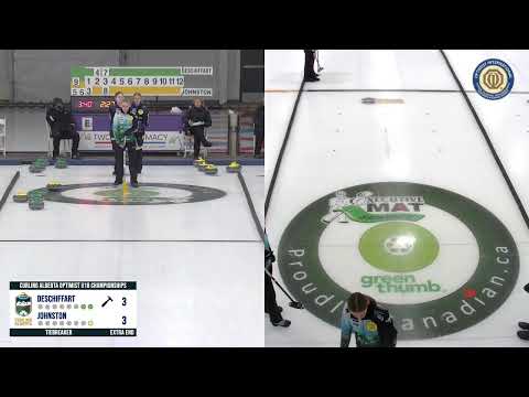 Girls Tiebreaker - Deschiffart vs Johnston - 2023 Curling Alberta Optimist U18 Boys Provincials