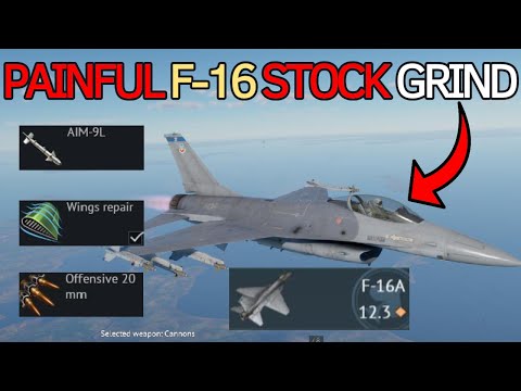 My PAINFUL F-16A STOCK grind. Here's how it went...
