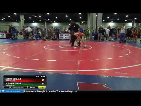 Schoolboy 125 Jared Keslar Pennsylvania Vs Judah Bishop Washington