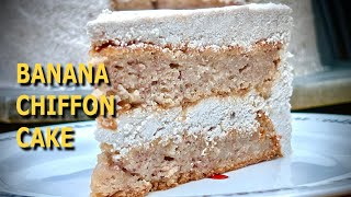 Banana Chiffon Cake (Vegan, Gluten Free)