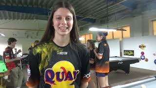 Koszykarki QUAY MUKS Poznań U-17 gościły u swojego sponsora. Zagrały sobie w bilarda...