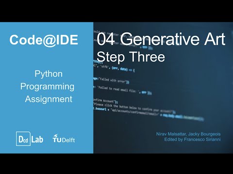Codeide Python Programming Assignment 4 Generative Art Step 3