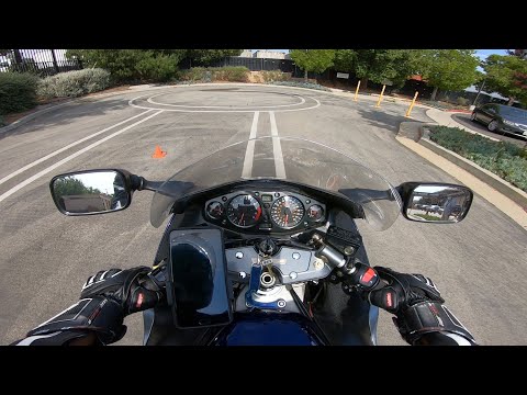California DMV Motorcycle Skill Test with the Hayabusa GSX1300R