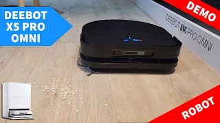 Ecovacs Deebot X5 Pro Omni Test Demonstration + Deebot X5 vs X2