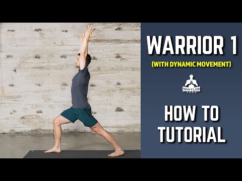 Warrior 1 Pose With Dynamic Movement (How to Tutorial)