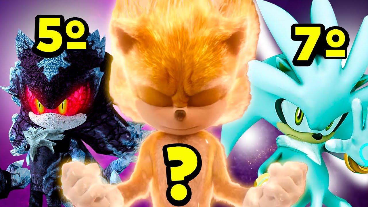 12 PERSONAGENS Mais Poderosos do UNIVERSO de Sonic!!!