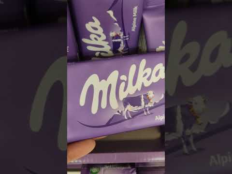 MILKA ALPINE MILK CHOCOLATE🍫#shorts #milka #alpine #chocolate #sweet #milk #asmr #candy #yummy #food