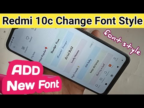Redmi 10c font style change // how to change font style