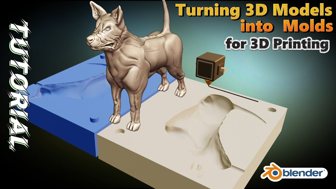 How to Design a Two-Part Mold in Blender for 3D Printing