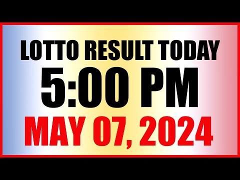 Lotto Result Today 5pm May 7, 2024 Swertres Ez2 Pcso