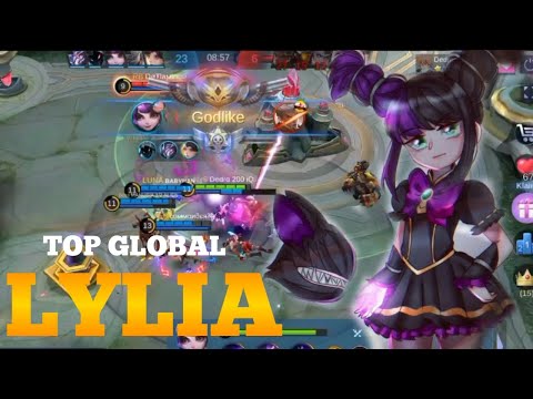 TOP GLOBAL LYLIA DEDRA 200 IQ | BEST BUILD LYLIA | LYLIA MOBILE LEGEND | LYLIA GAMEPLAY