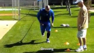 SNAC Driving Resistance Band Training. Remi Korchemny, PhD trains MLB All-Star Marlon Byrd during 2011 Spring Training