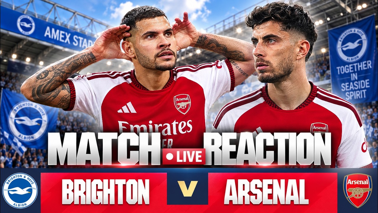Player Ratings & Match Reaction LIVE Ft. Robbie | Brighton vs Arsenal