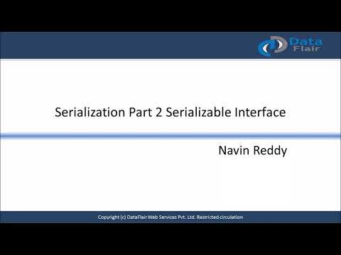 Java Serialization Part 2 Serializable Interface