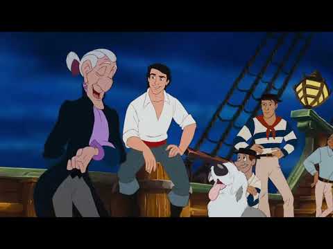 The Little Mermaid (1989) Ariel's Enchanting Moment- First Time Seeing Fireworks and Close to Humans