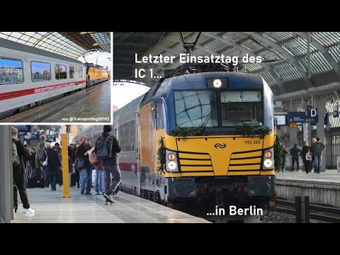 Letzter Einsatztag | Ein- und Ausfahrt von IC 146 nach Amsterdam Centraal in Berlin |@ic_lokfuehrer 
