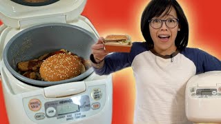 McDonald's BIG MAC MIRACLE Rice - Big Mac meal cooked in a rice cooker