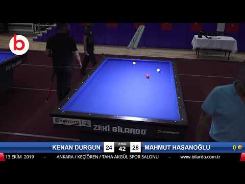 KENAN DURGUN & MAHMUT HASANOĞLU Bilardo Maçı - 2019 TÜRKİYE KUPASI 2.ETAP ERKEKLER-6.ÖN ELEME