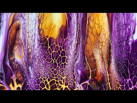 #195.  Thunderbolt of Lightning Very Very Exciting!! / fluid art / SheleeArt / Dutch pour