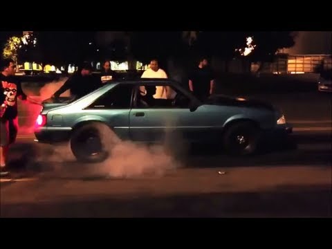 Uuhh Son's Eclipse DSM vs Fox Body 5.0 Turbo