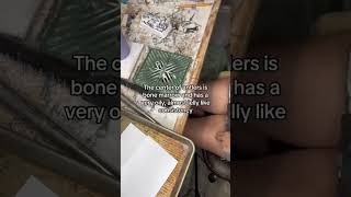 Trust me, you do not want anything made from bone marrow #antlers #carving #jewelry #deerantlers