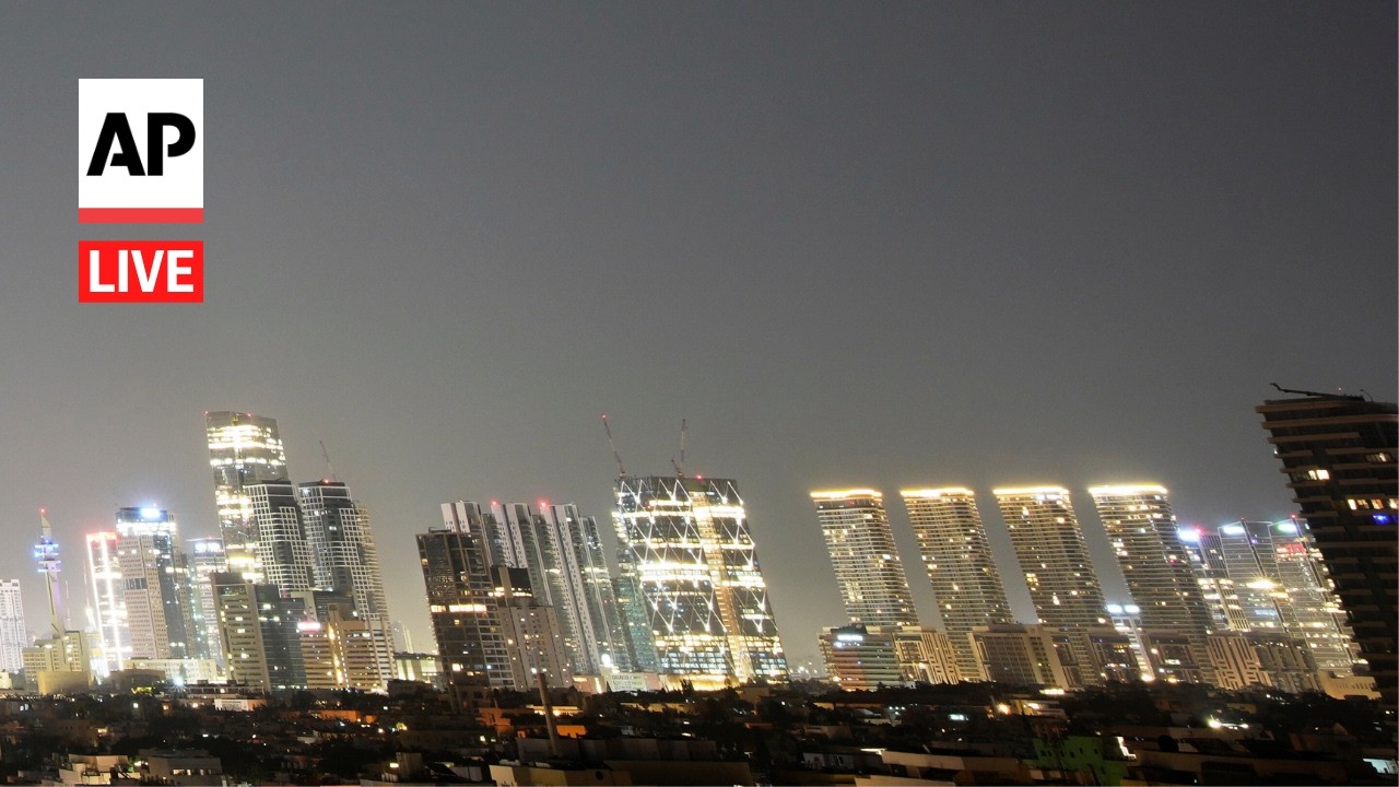 Video | LIVE: Tel Aviv and Jerusalem skyline as Iran war continues