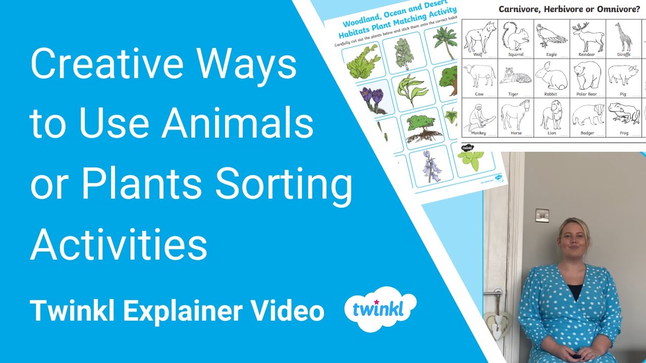 Creative Ways to Use Animals or Plants Sorting Activities