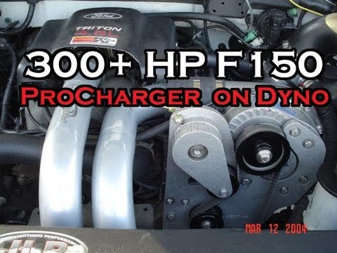 Ford F150 4.6L ATI Procharger on Dyno 360+ HP