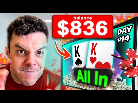 I’m Restarting My Poker Career at $0 - Day 14